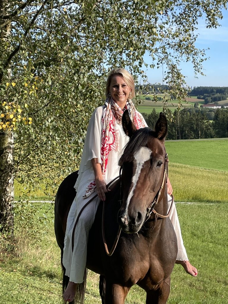 Sabine mit Pferd